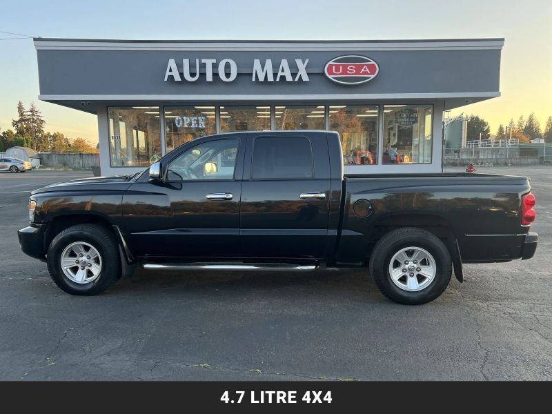 Black 2008 Dodge Dakota Pickup Truck Four-Wheel Drive Automatic