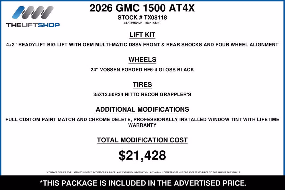 2026 GMC Sierra 1500 AT4X Crew Cab Image 2