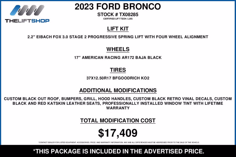 2023 Ford Bronco Heritage Edition Image 2