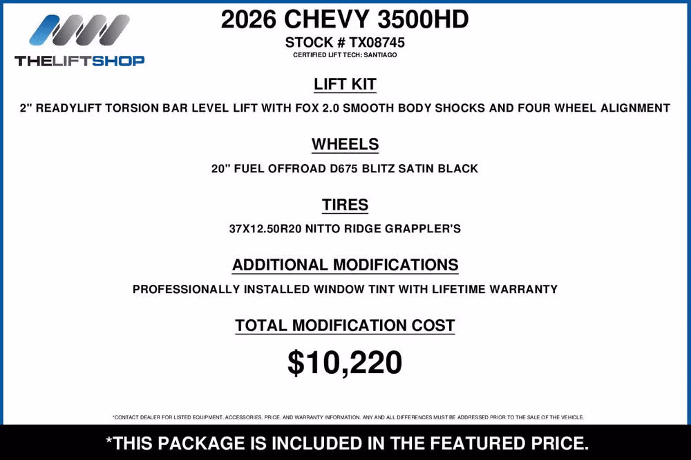 2026 Chevrolet Silverado 3500HD LTZ Crew Cab Image 2