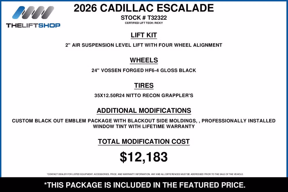 2026 Cadillac Escalade ESV Platinum Sport Image 2
