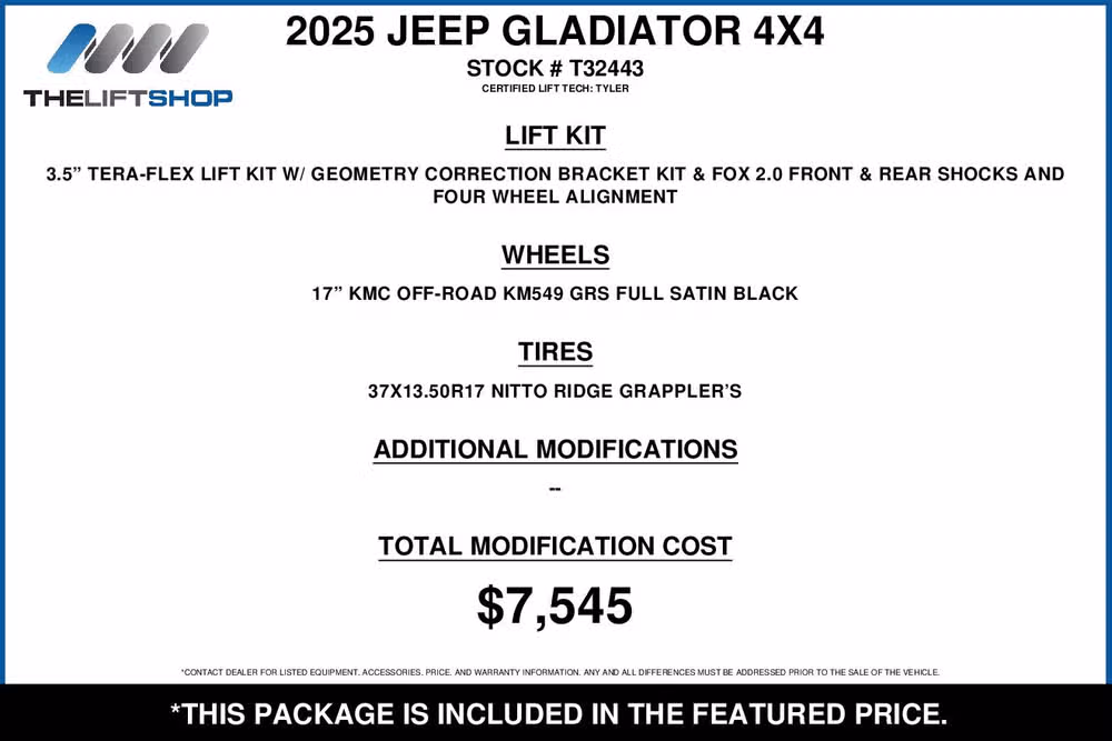 2025 Jeep Gladiator Willys Crew Cab Image 2