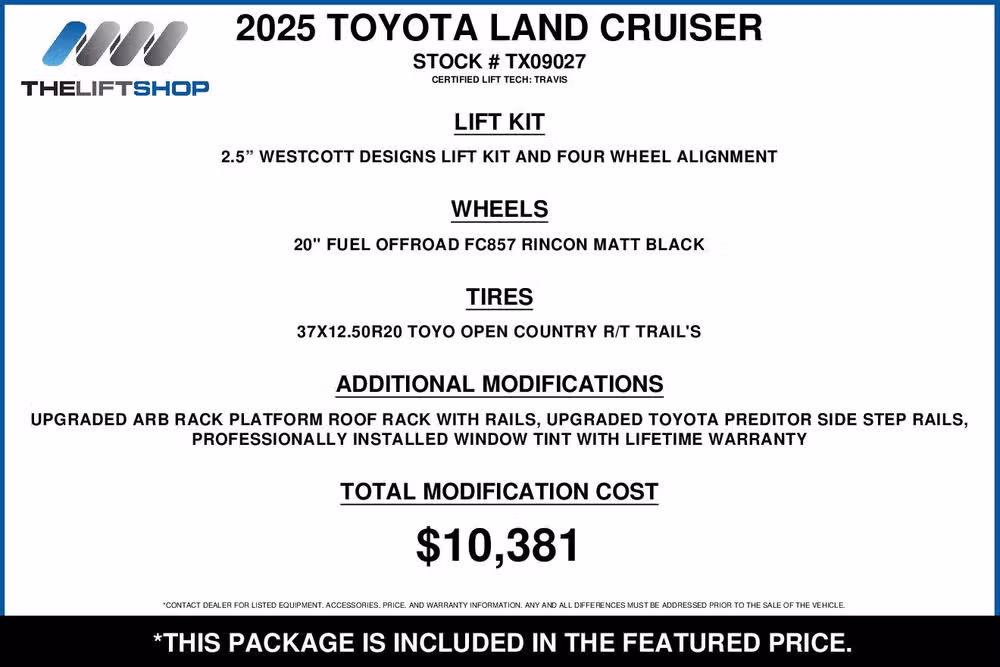 2025 Toyota Land Cruiser 1958 Image 2
