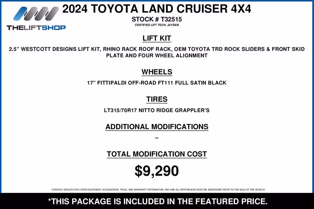 2024 Toyota Land Cruiser Base Image 2