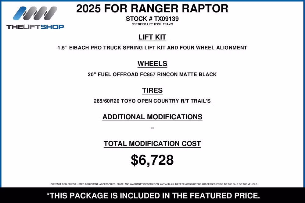 2025 Ford Ranger Raptor SuperCrew Image 2