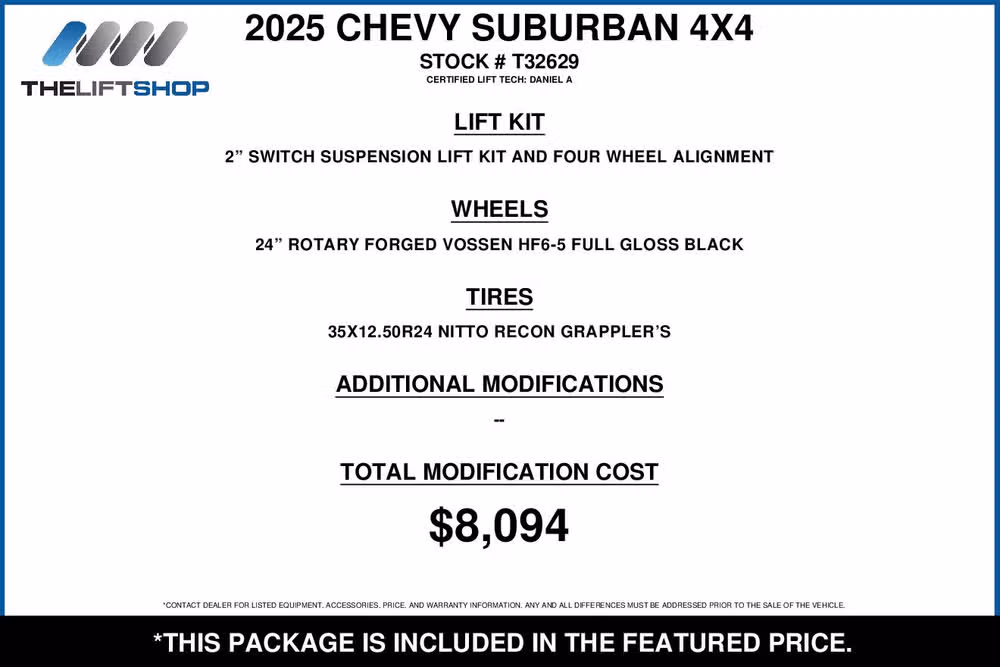 2025 Chevrolet Suburban High Country Image 2