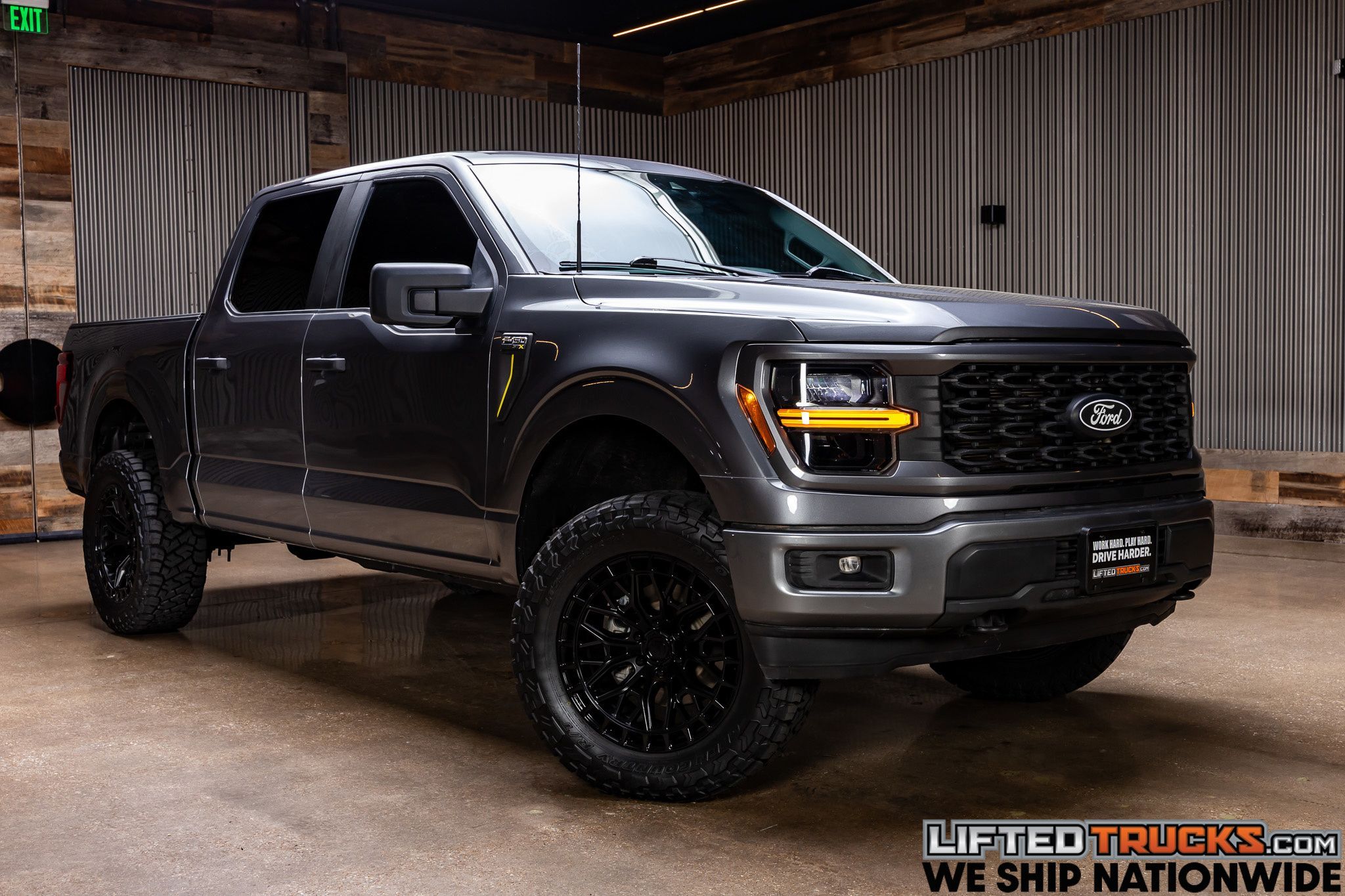Carbonized Gray 2024 Ford F-150 Pickup Truck Four-Wheel Drive Automatic