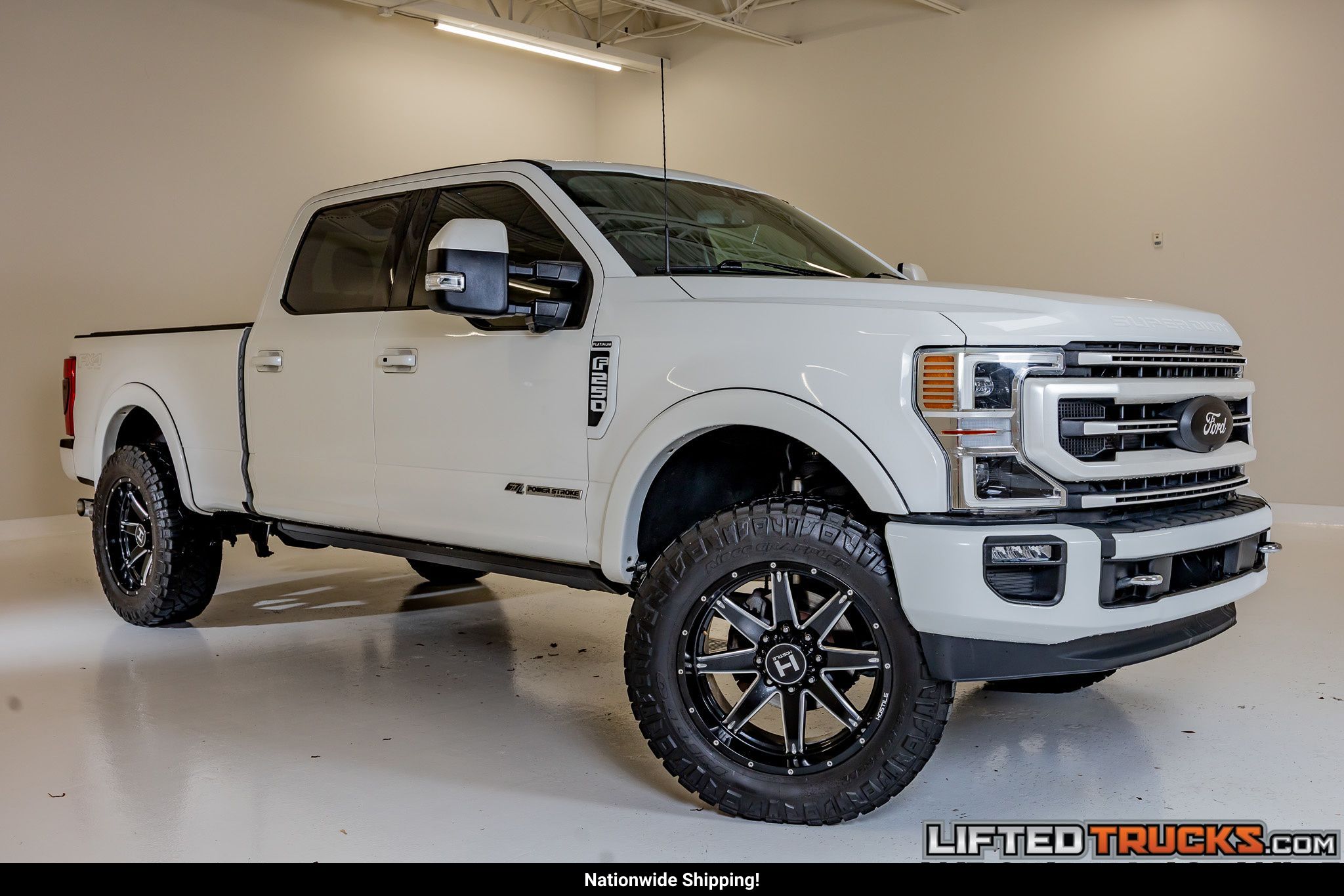 Star White Metallic Tri-Coat 2022 Ford F-250 Super Duty Pickup Truck Four-Wheel Drive Automatic