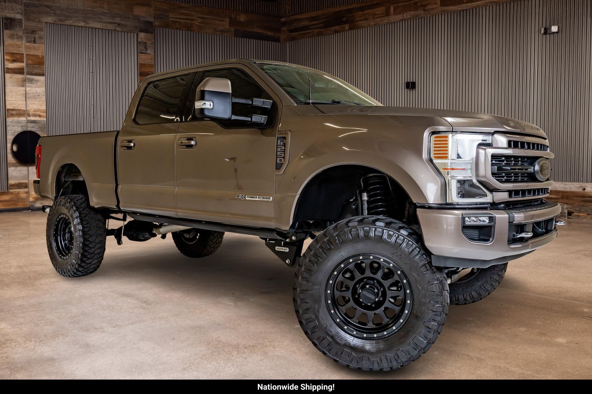Stone Gray 2021 Ford F-250 Super Duty Pickup Truck Four-Wheel Drive Automatic