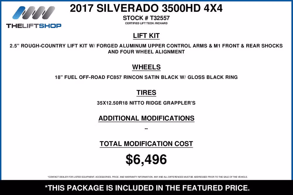 2017 Chevrolet Silverado 3500HD LTZ Crew Cab Image 2