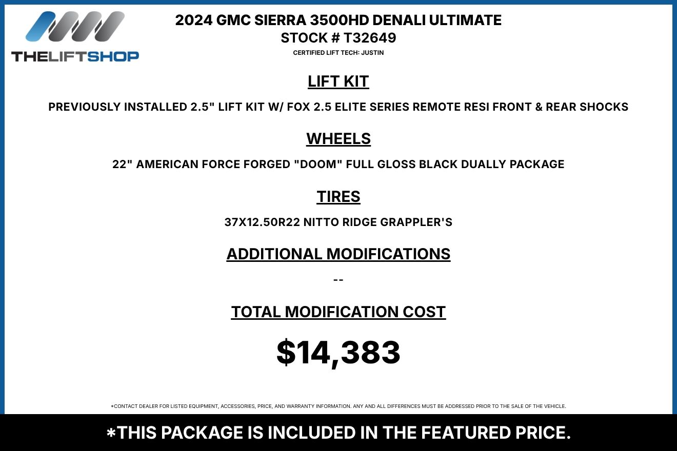 2024 GMC Sierra 3500HD Denali Ultimate Crew Cab Image 2