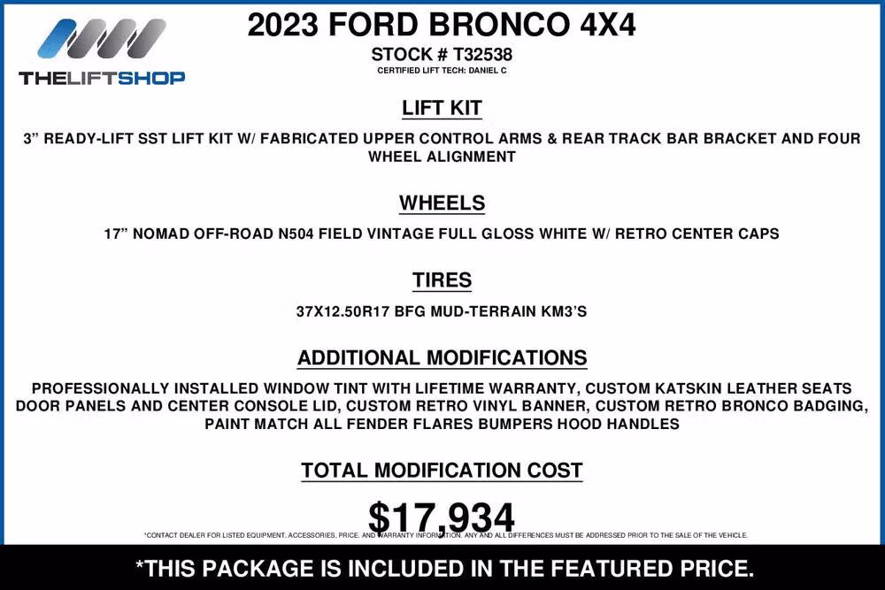 2023 Ford Bronco Heritage Edition Image 2