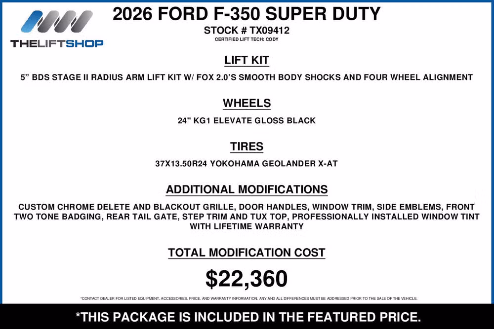 2026 Ford F-350 Super Duty Platinum Plus Crew Cab Image 2