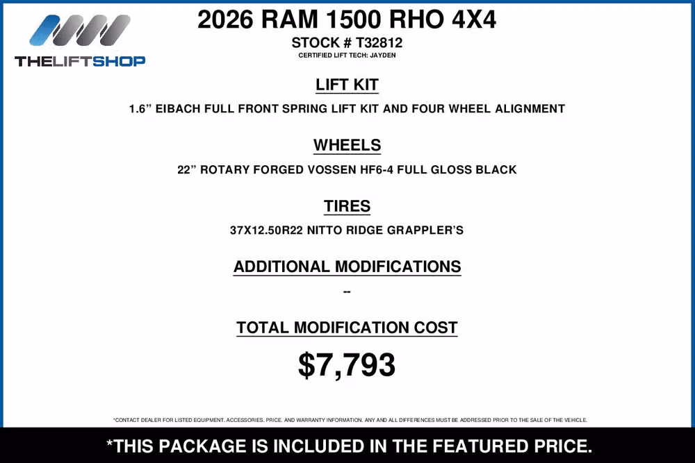 2026 Ram 1500 RHO Crew Cab Image 2