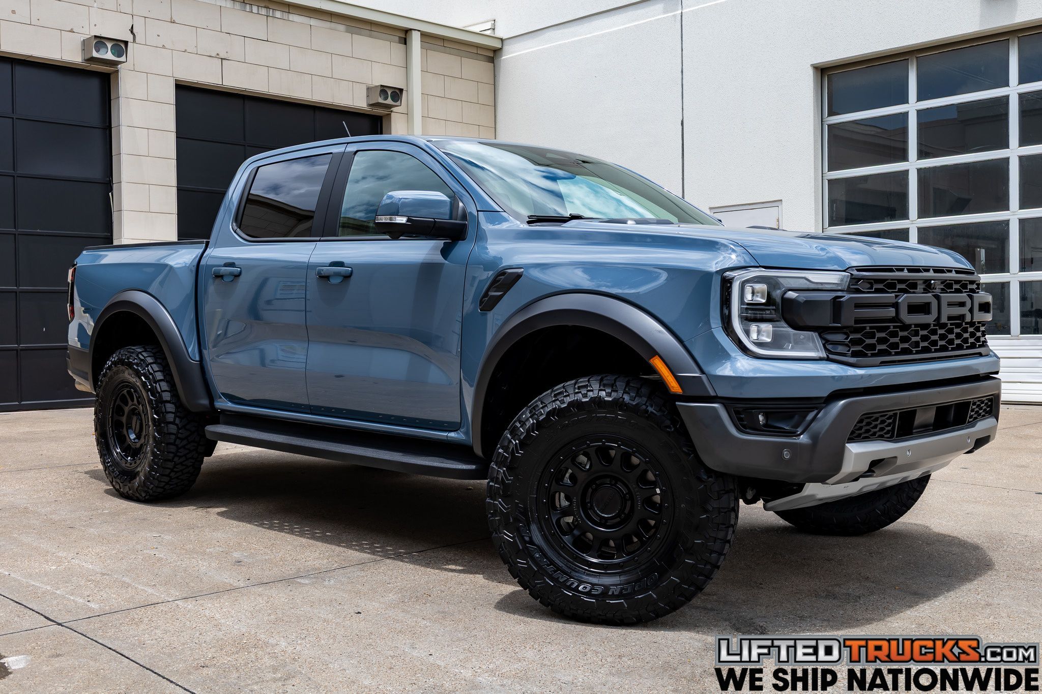 Blue (Azure Gray Metallic) 2025 Ford Ranger Pickup Truck Four-Wheel Drive Automatic
