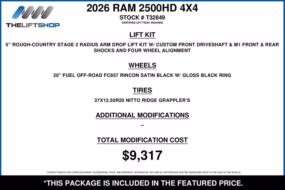 2026 Ram 2500 Laramie Mega Cab Image 2