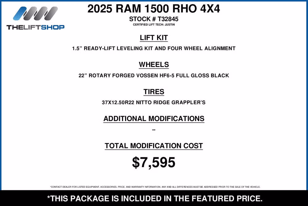 2025 Ram 1500 RHO Crew Cab Image 2