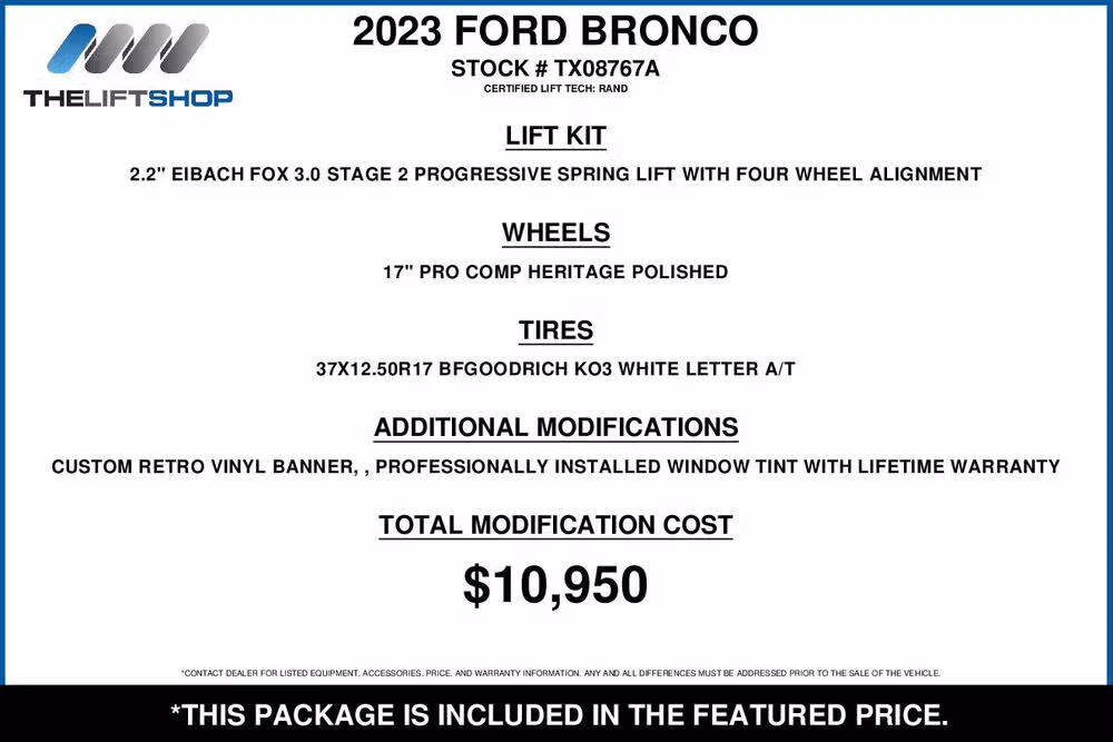 2023 Ford Bronco Heritage Limited Edition Image 2