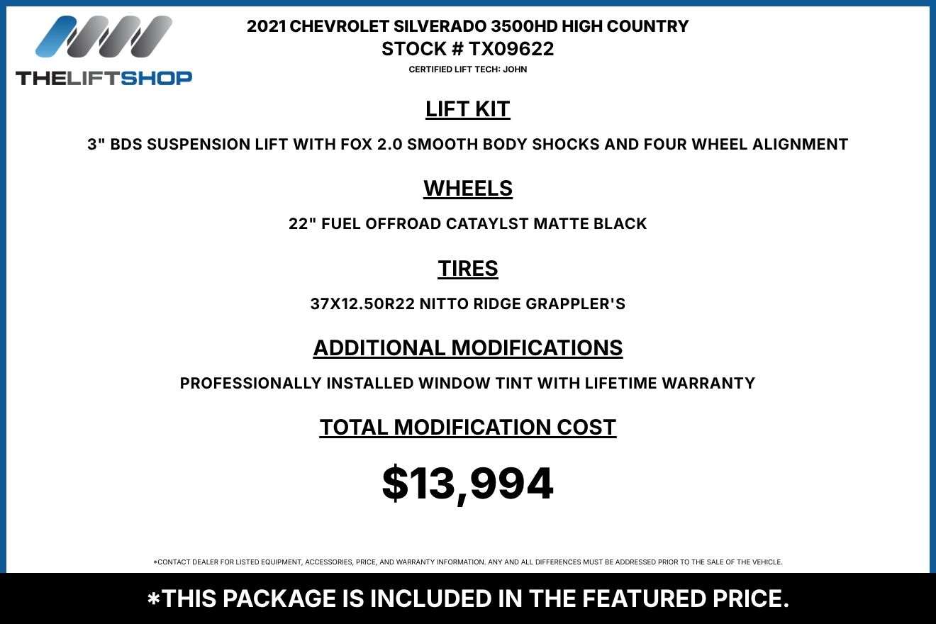 2021 Chevrolet Silverado 3500HD High Country Crew Cab Image 2