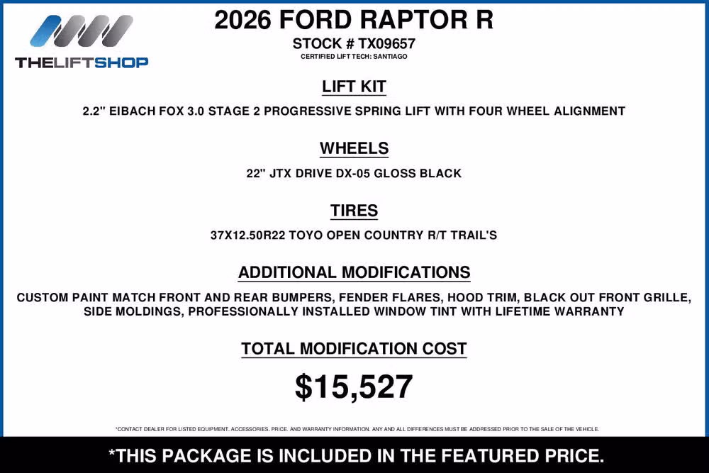 2026 Ford F-150 Raptor R SuperCrew Image 2
