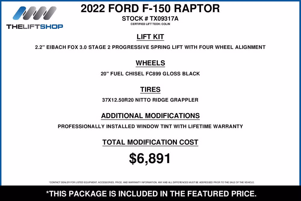 2022 Ford F-150 Raptor SuperCrew Image 2