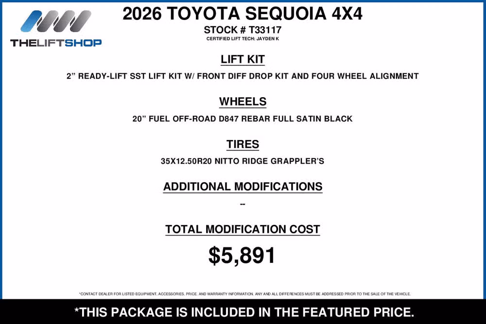 2026 Toyota Sequoia 1794 Edition Image 2
