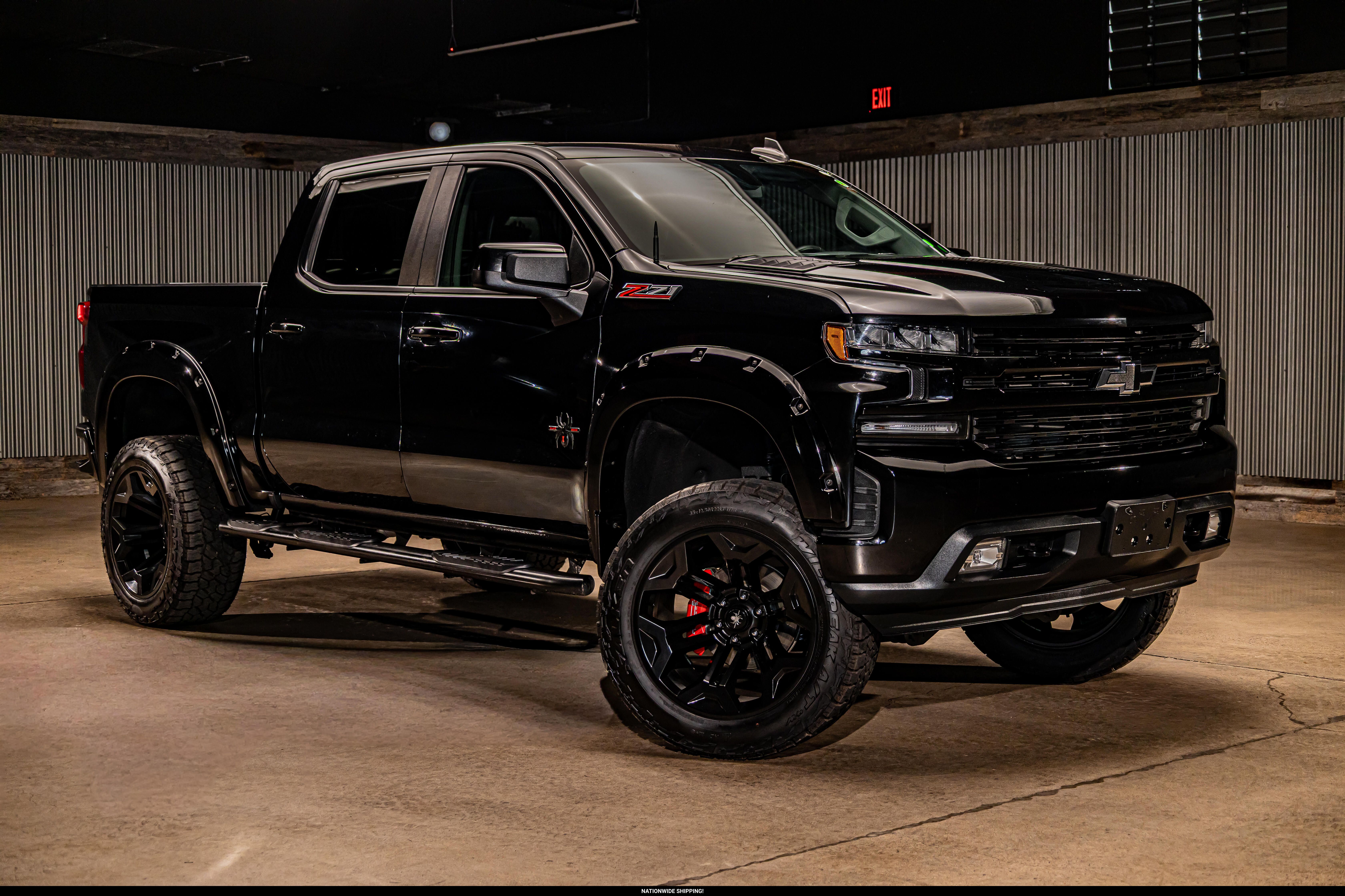 Black 2020 Chevrolet Silverado 1500 Pickup Truck Four-Wheel Drive Automatic