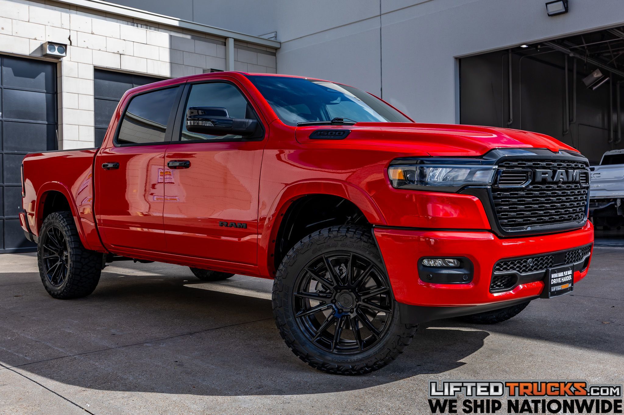 Flame Red Clear Coat 2025 RAM 1500 Pickup Truck Four-Wheel Drive Automatic