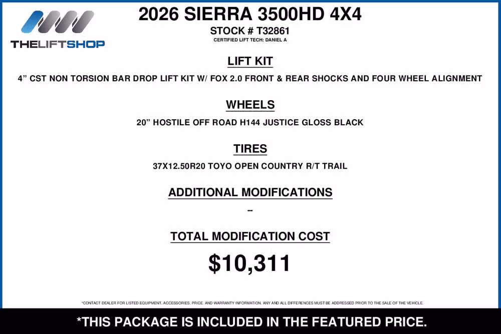 2026 GMC Sierra 3500HD AT4 Crew Cab Image 2