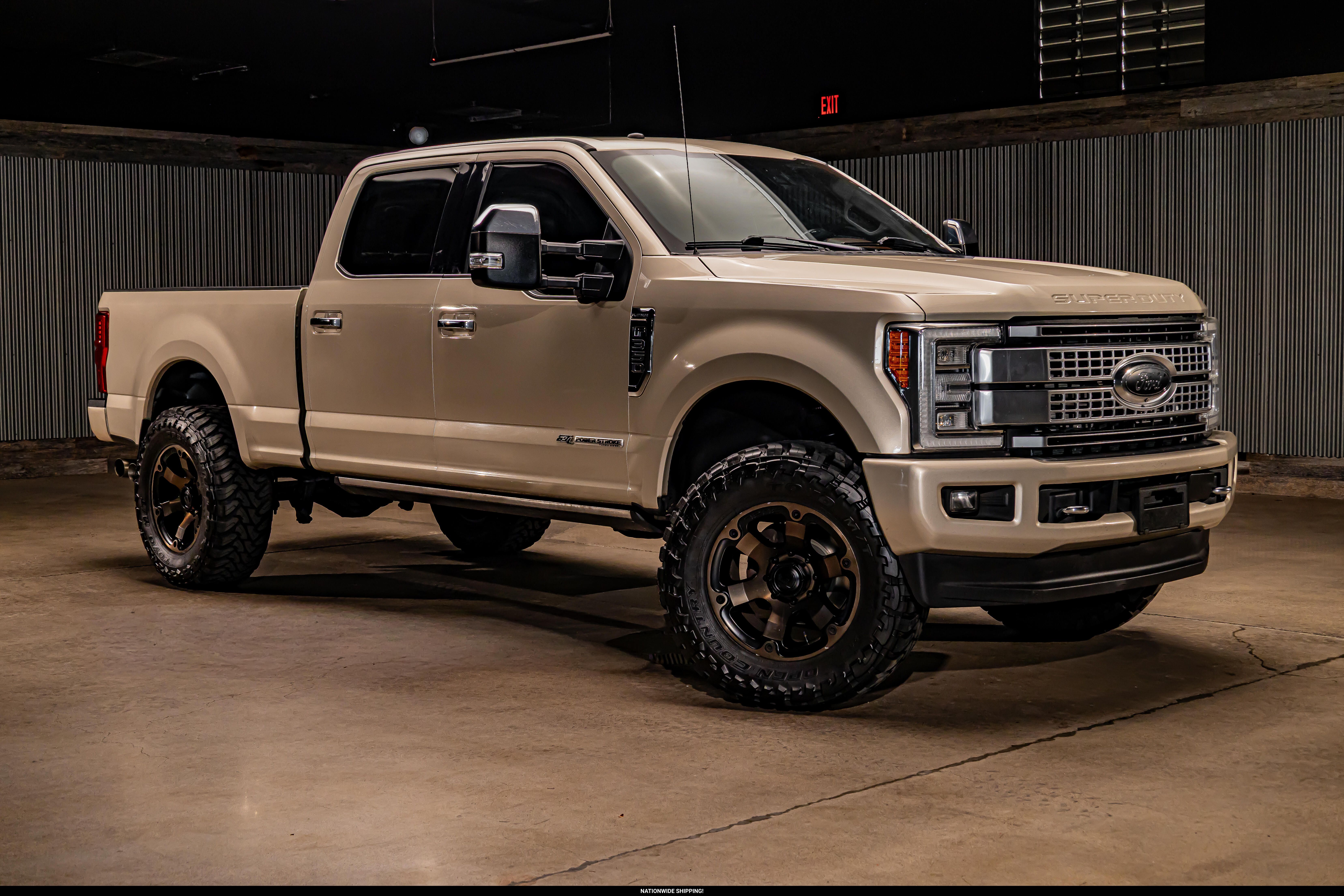 White Gold 2018 Ford F-350 Super Duty Pickup Truck Four-Wheel Drive Automatic