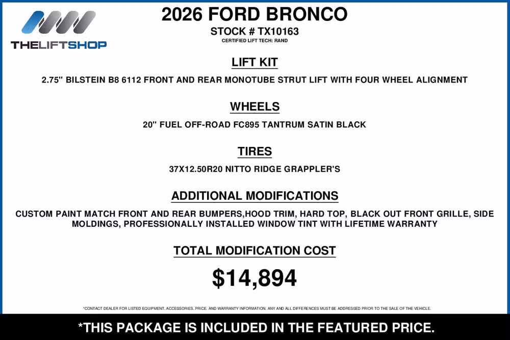2026 Ford Bronco Outer Banks Image 2