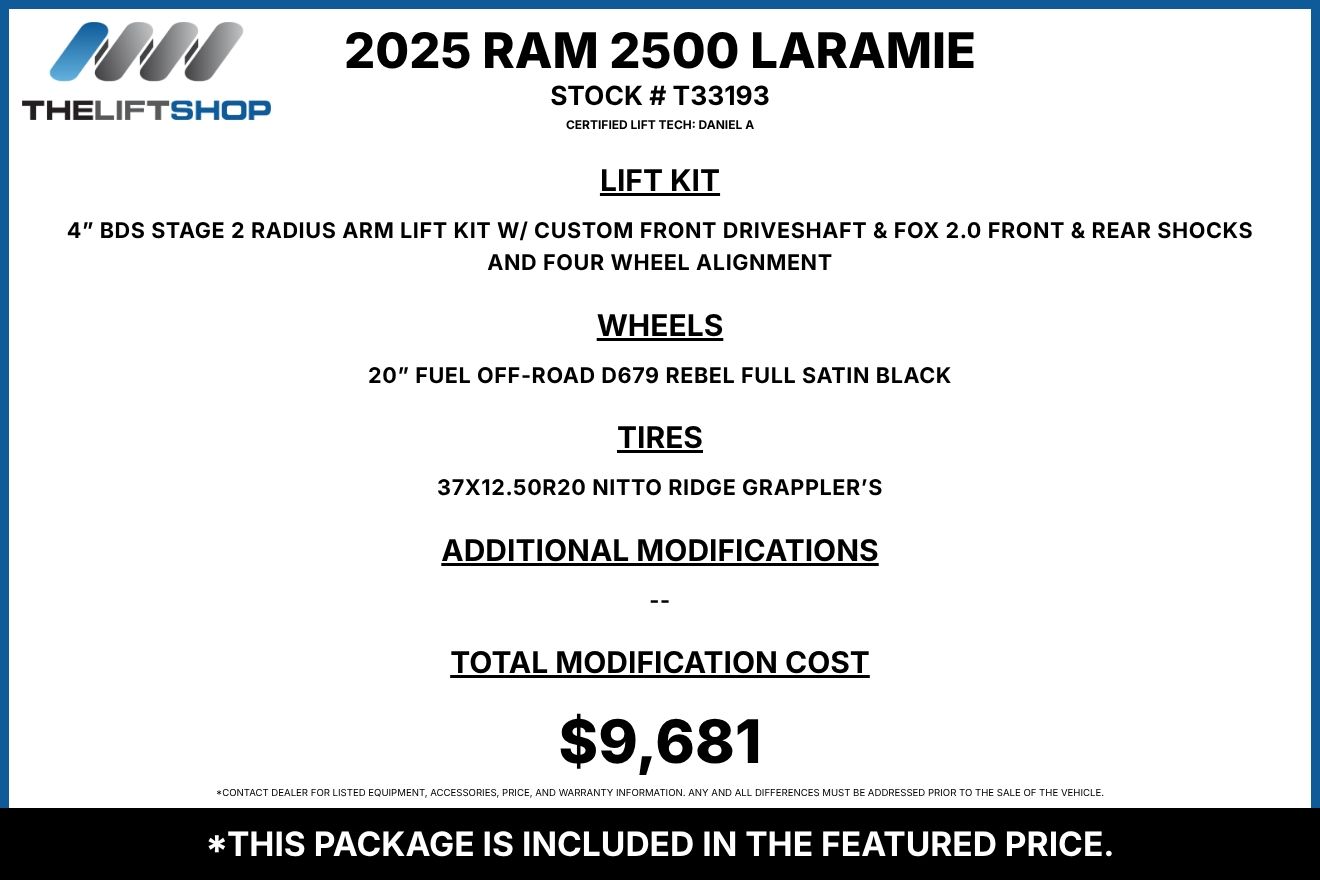 2025 Ram 2500 Laramie Mega Cab Image 2