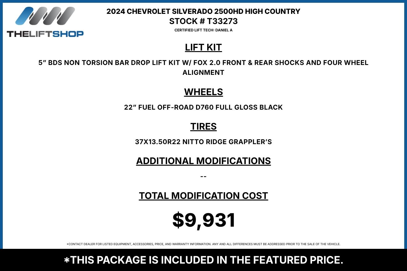 2024 Chevrolet Silverado 2500HD High Country Crew Cab Image 2