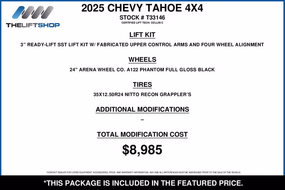 2025 Chevrolet Tahoe High Country Image 2