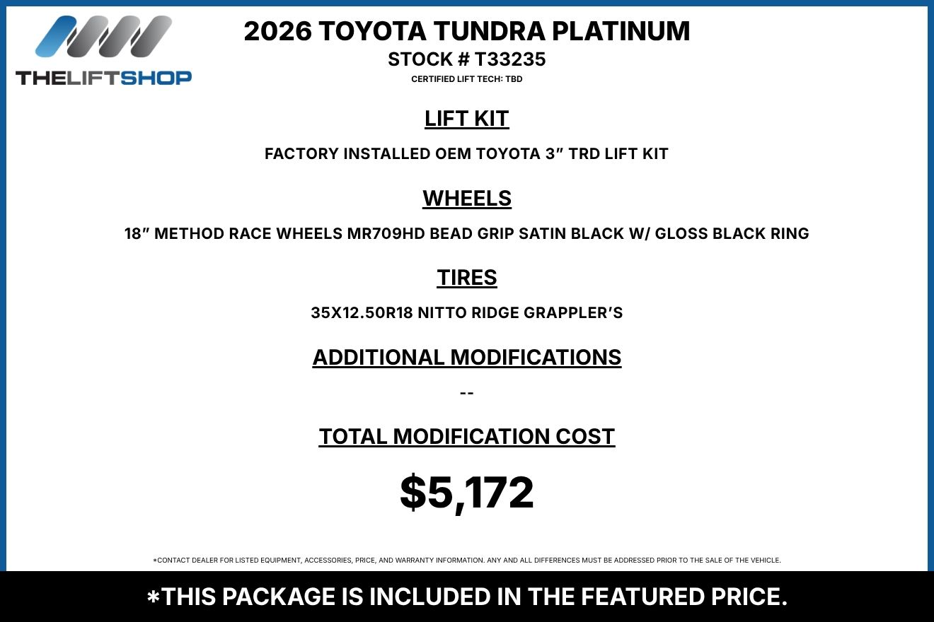 2026 Toyota Tundra Platinum CrewMax Image 2