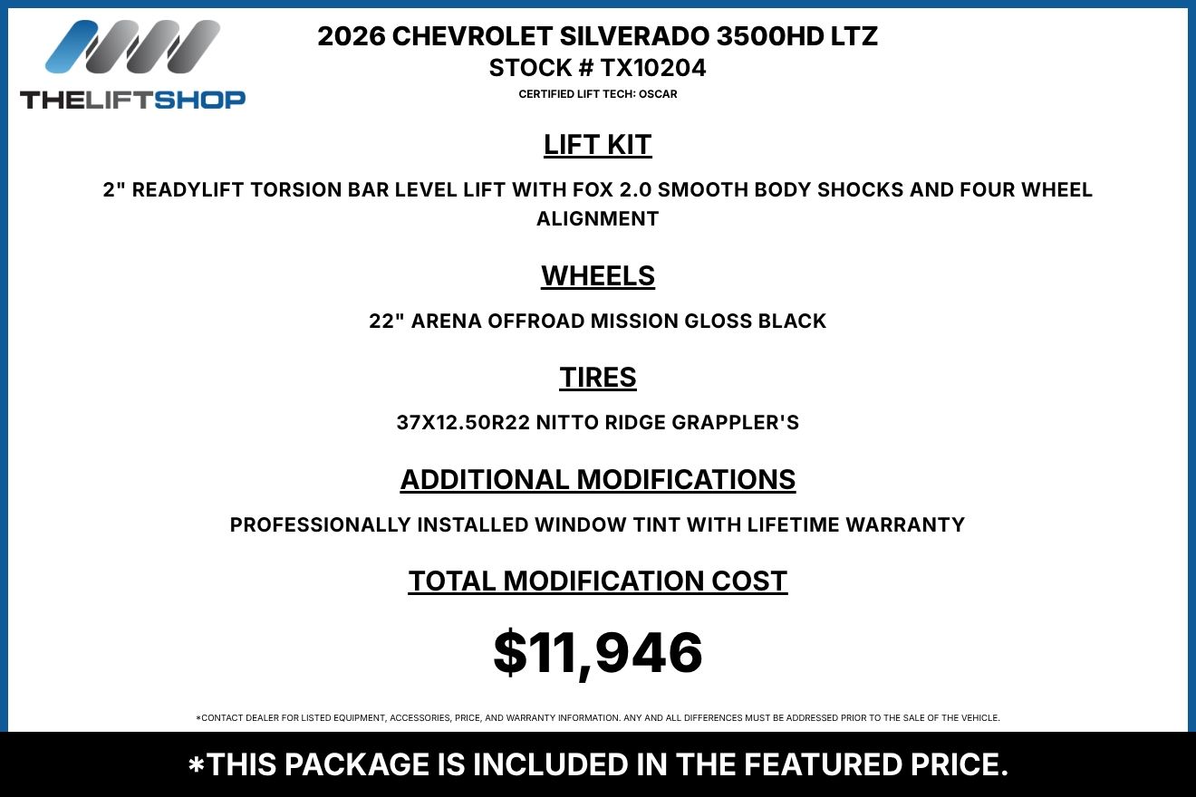 2026 Chevrolet Silverado 3500HD LTZ Crew Cab Image 2