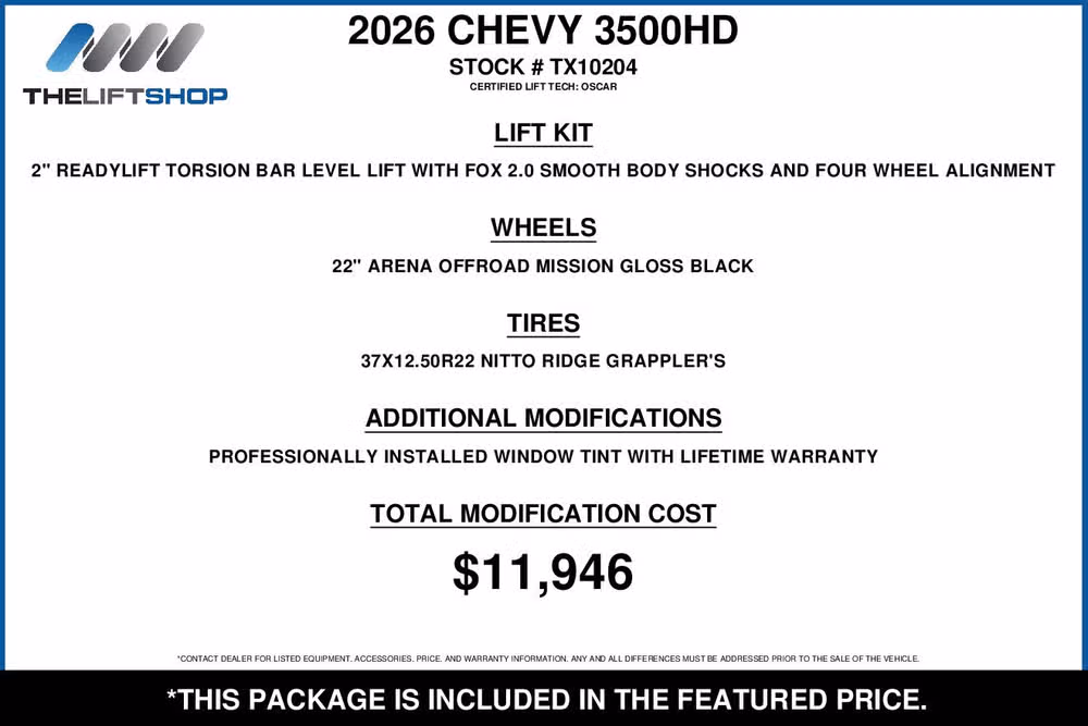 2026 Chevrolet Silverado 3500HD LTZ Crew Cab Image 2