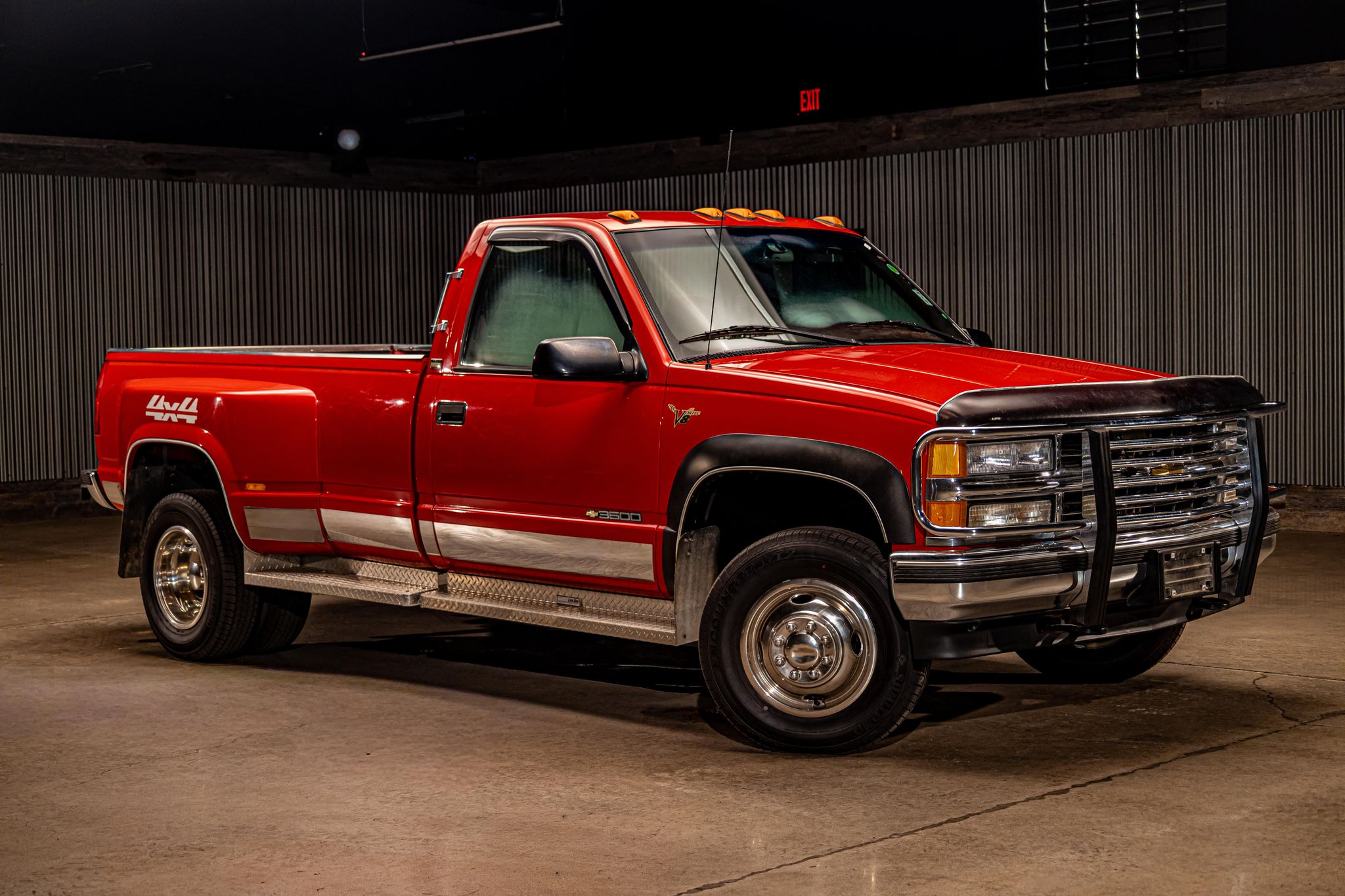 Victory Red 1996 Chevrolet C/K 3500 Pickup Truck Four-Wheel Drive Automatic