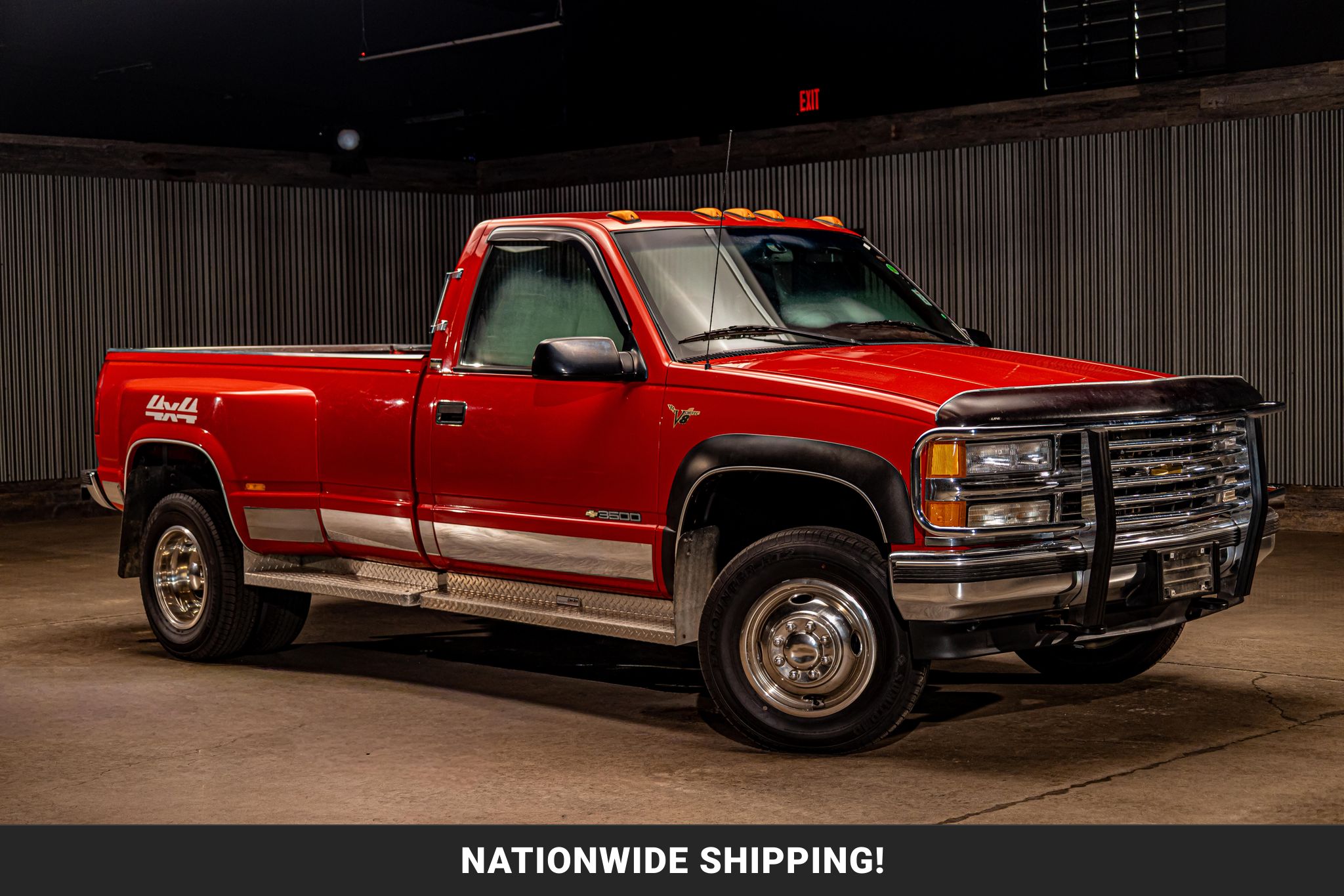Victory Red 1996 Chevrolet C/K 3500 Pickup Truck Four-Wheel Drive Automatic