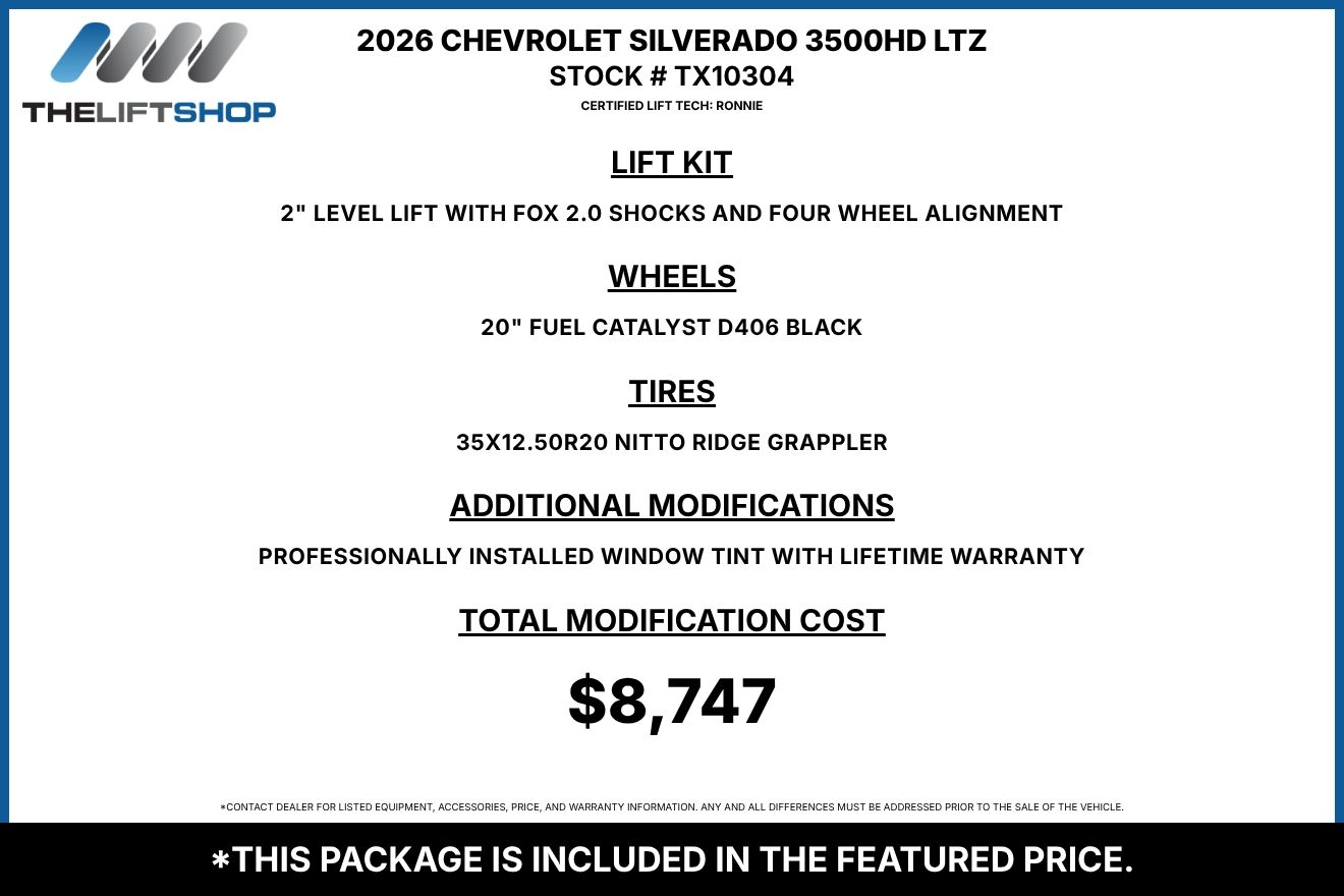 2026 Chevrolet Silverado 3500HD LTZ Crew Cab Image 3
