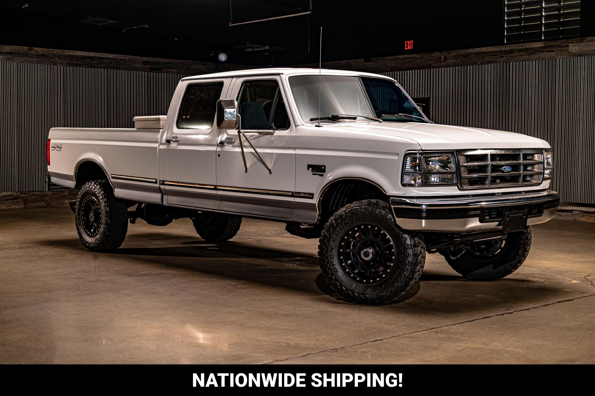 White 1997 Ford F-350 Pickup Truck Four-Wheel Drive Manual