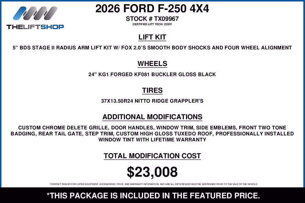 2026 Ford F-250 Super Duty Platinum Plus Crew Cab Image 2