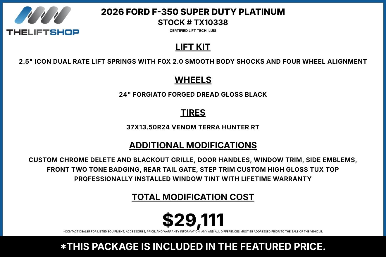 2026 Ford F-350 Super Duty Platinum Plus Crew Cab Image 2
