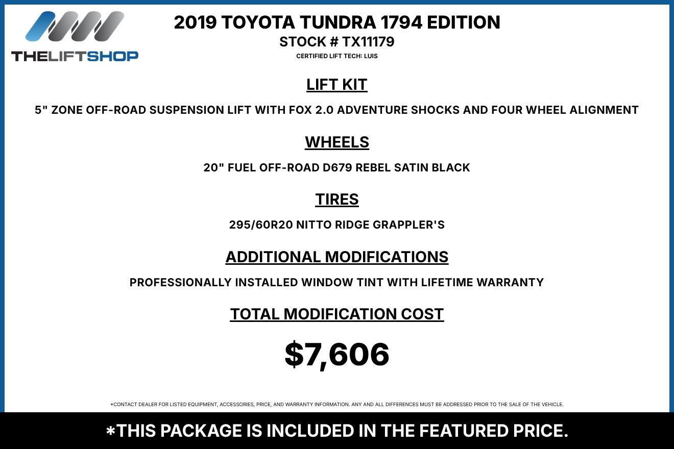 2019 Toyota Tundra 1794 Edition CrewMax Image 2