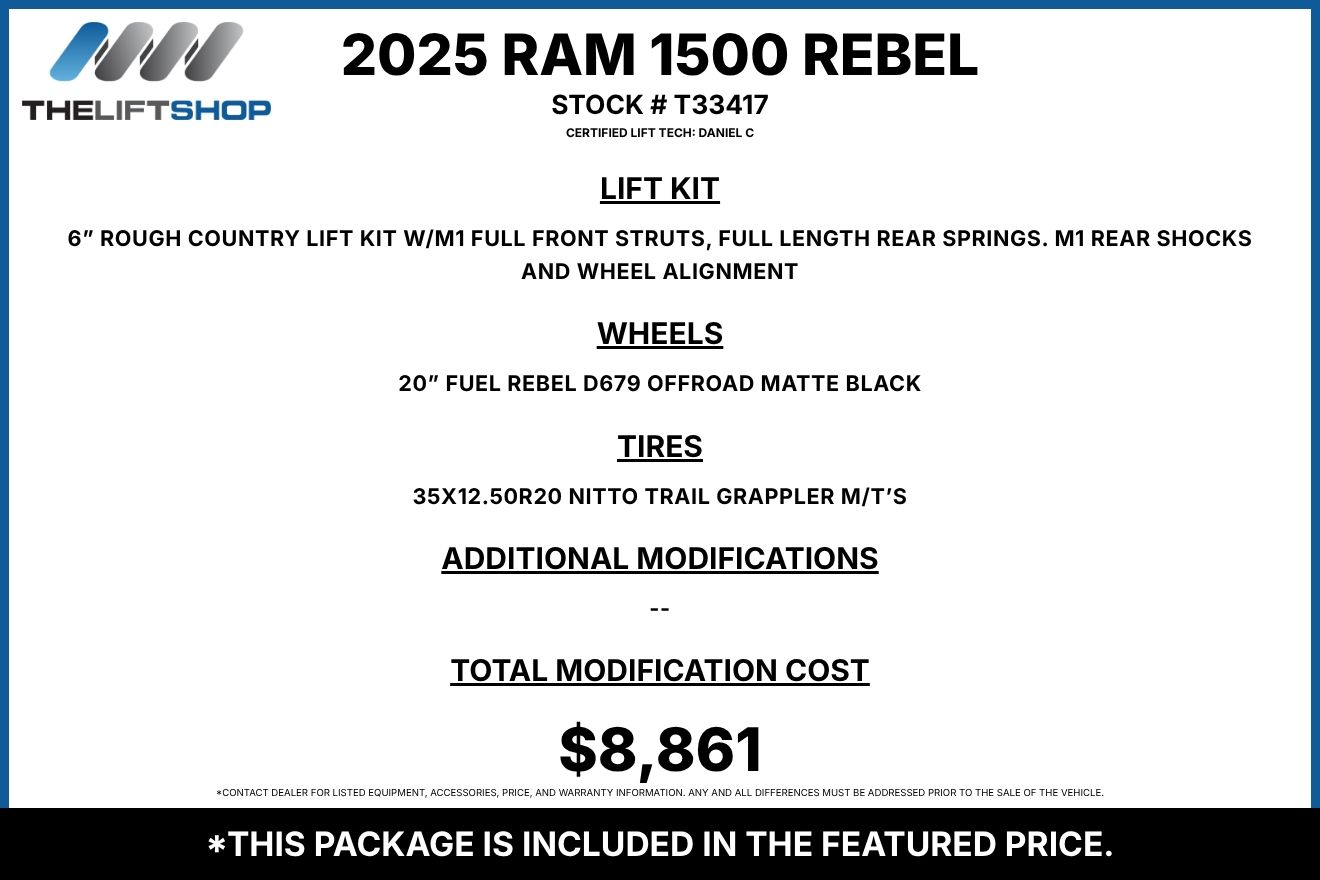 2025 Ram 1500 Rebel Crew Cab Image 2