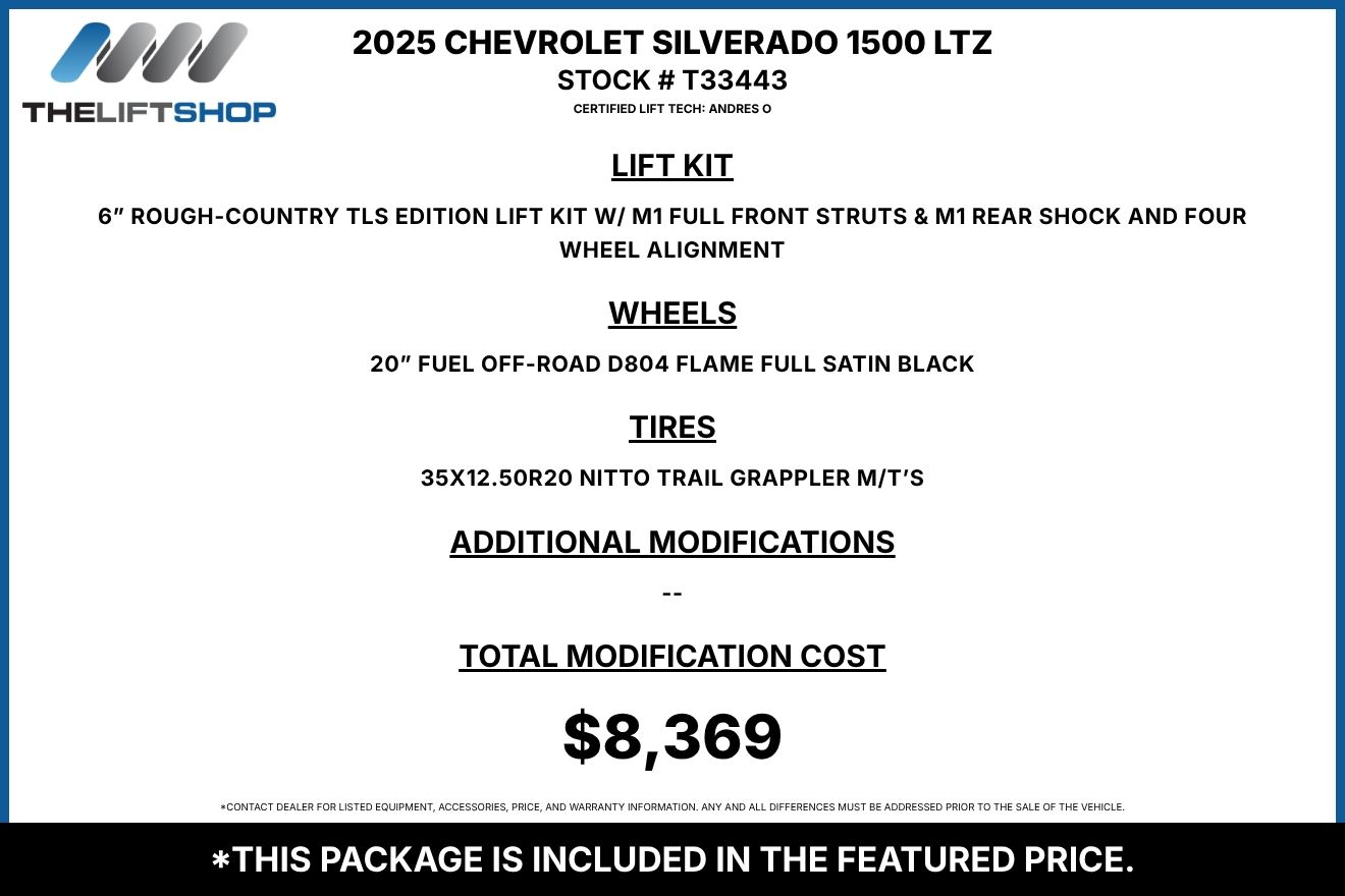 2025 Chevrolet Silverado 1500 LTZ Crew Cab Image 2