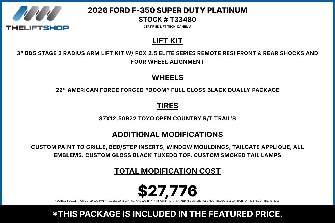 2026 Ford F-350 Super Duty Platinum Crew Cab Image 2