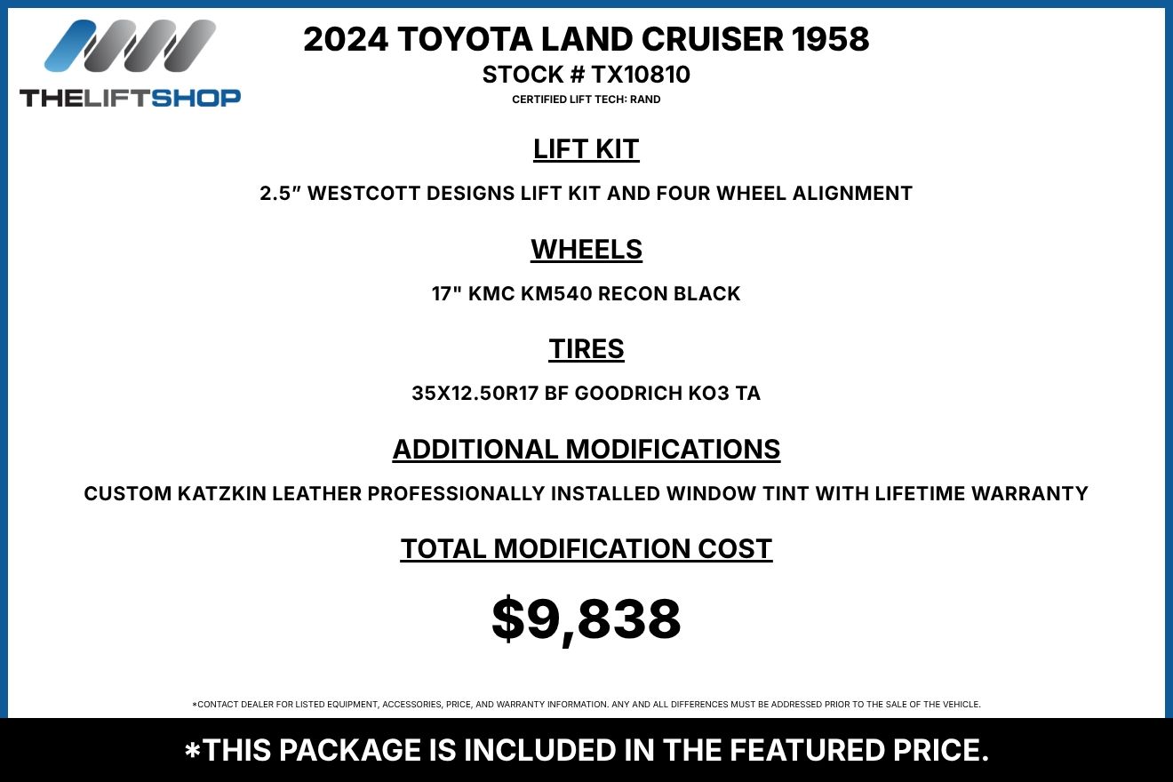 2024 Toyota Land Cruiser 1958 Image 3