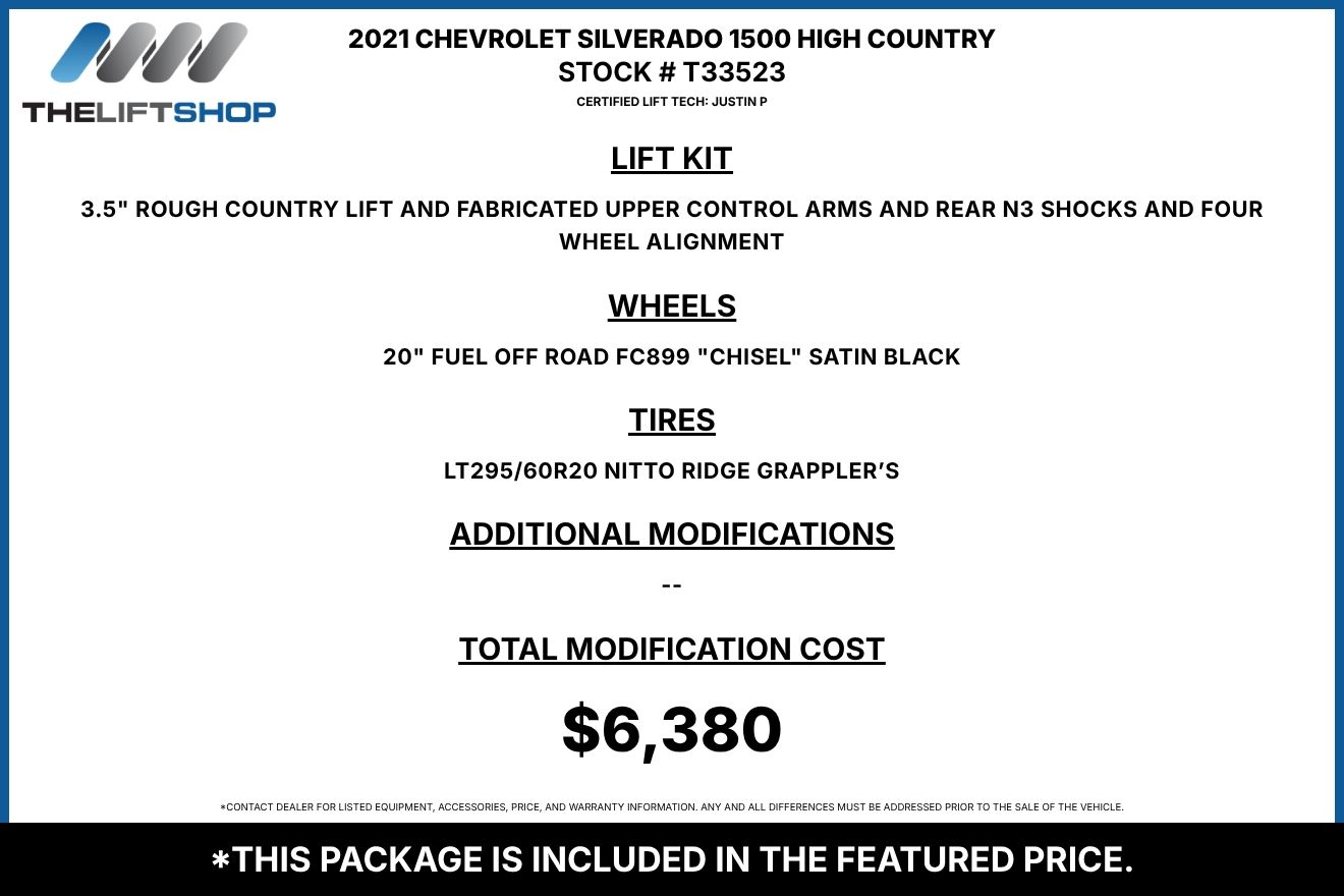 2021 Chevrolet Silverado 1500 High Country Crew Cab Image 2