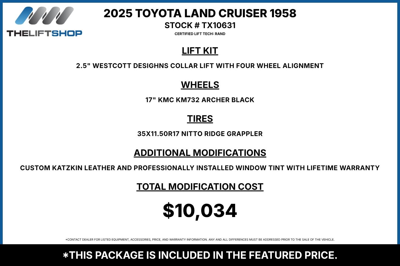 2025 Toyota Land Cruiser 1958 Image 2